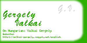 gergely valkai business card